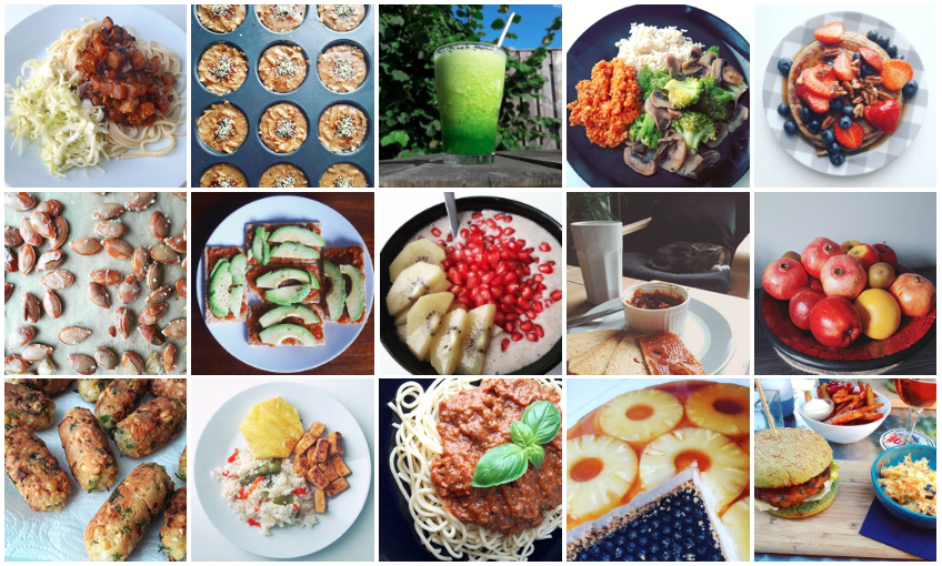 instagram feed vegan food