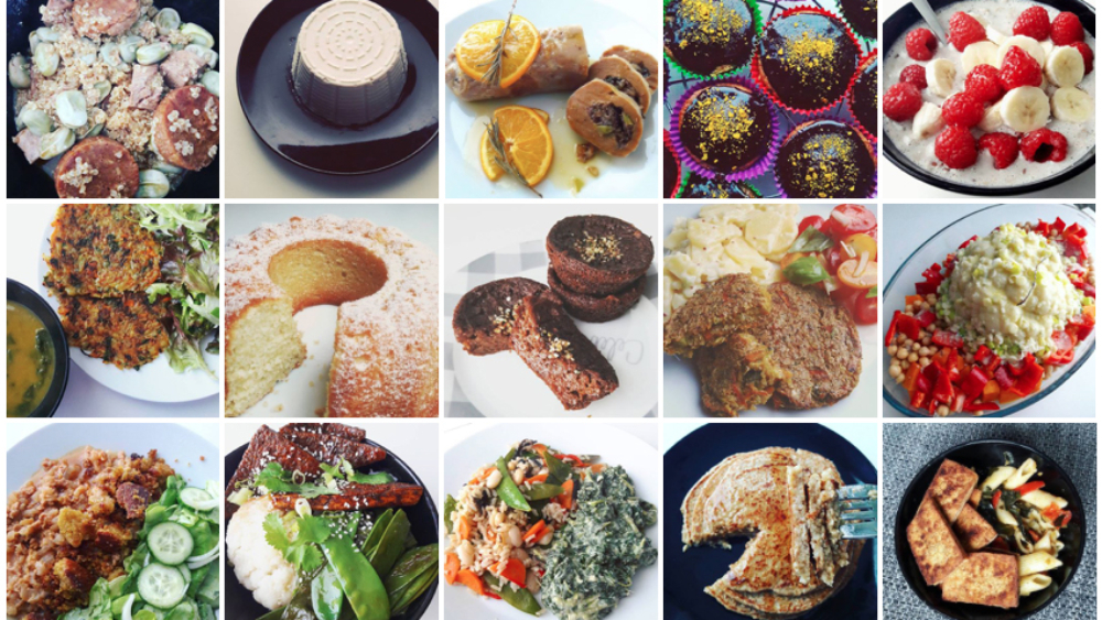 instagram feed vegan food