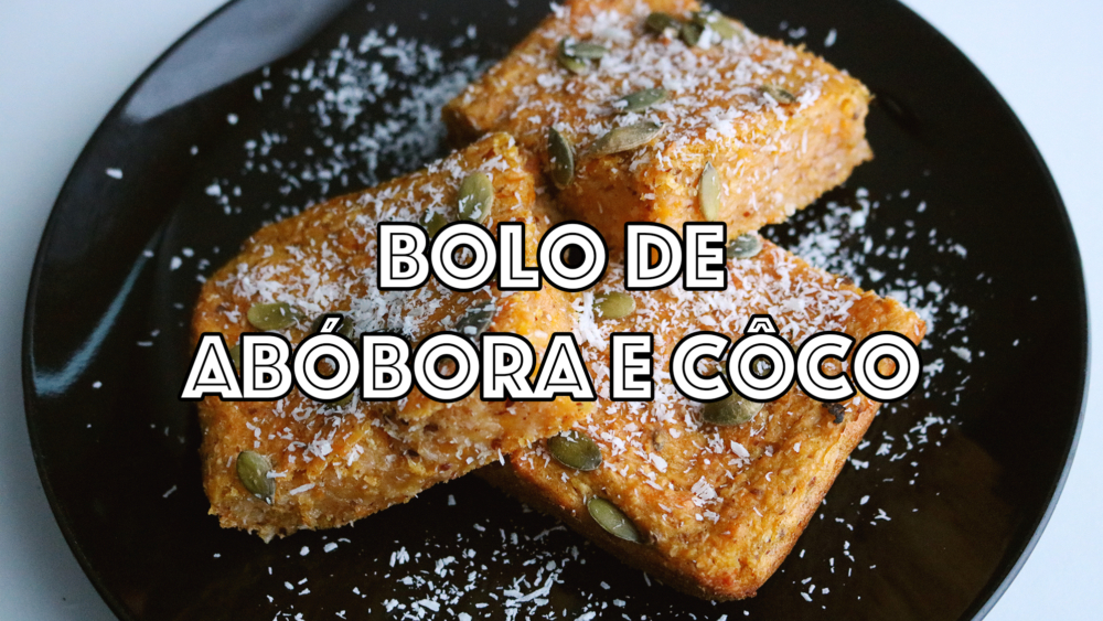 bolo de abóbora e côco