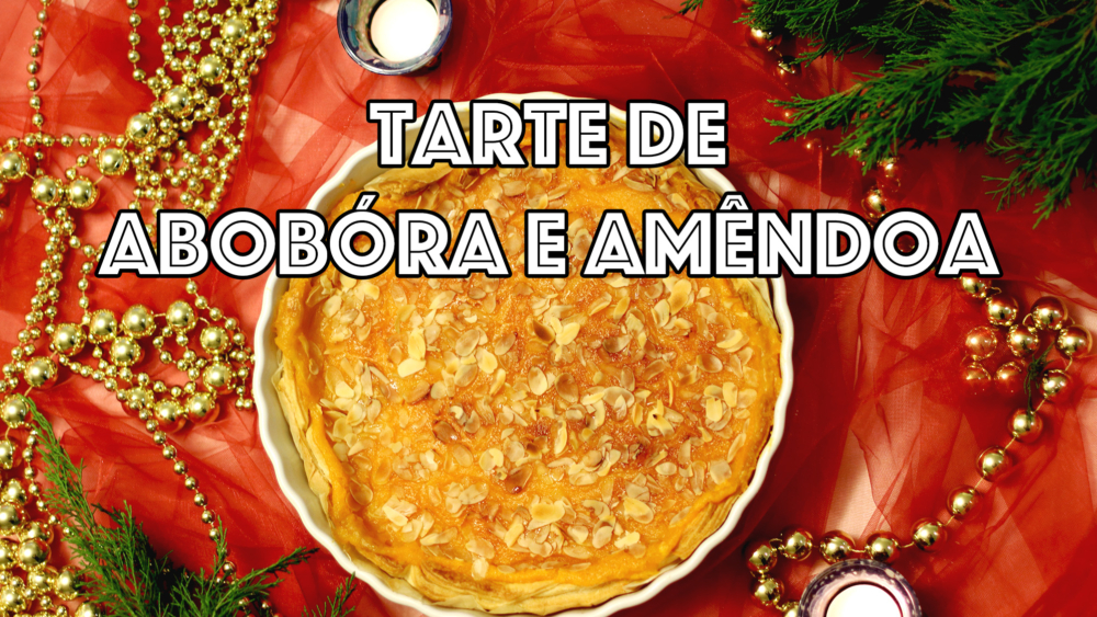 tarte de abóbora e amêndoa