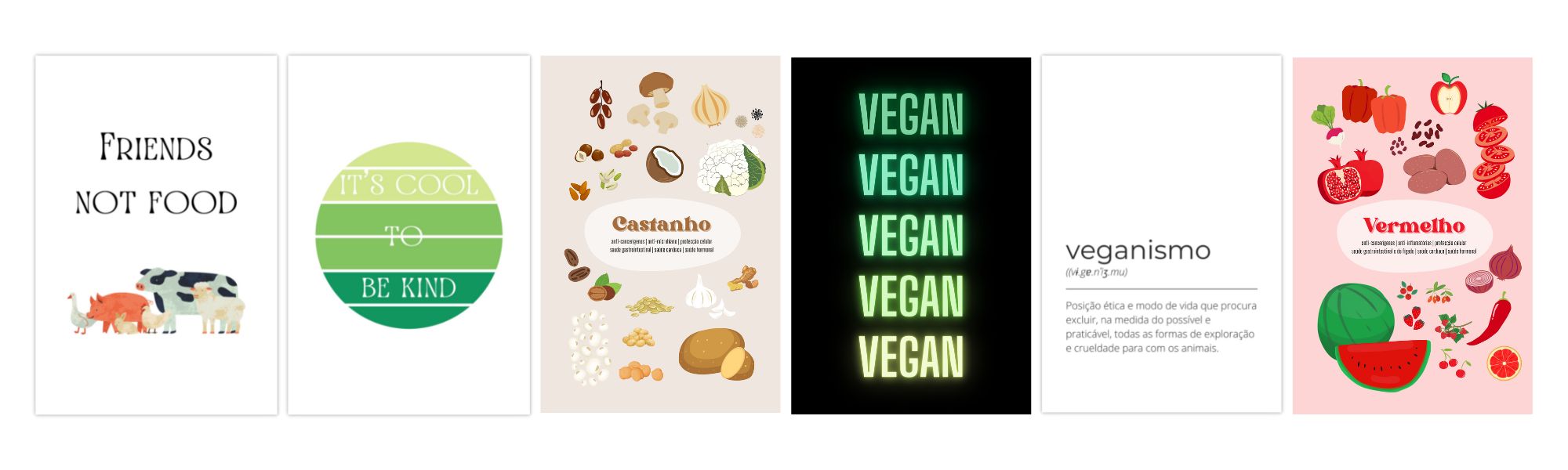 arte digital e posters veganos 