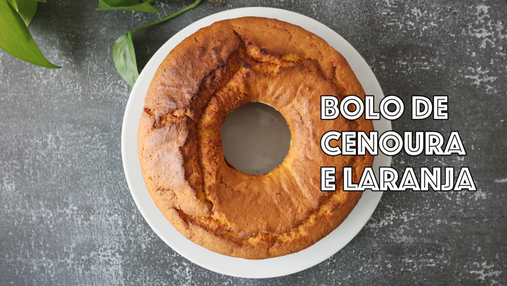 bolo de cenoura e laranja