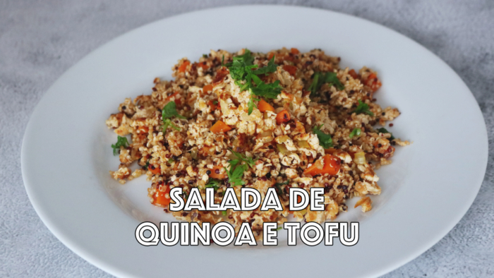 salada de quinoa e tofu